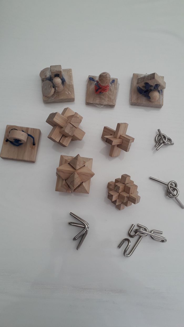 Jeu casse-têtes  en bois et en métal - photo numéro 3