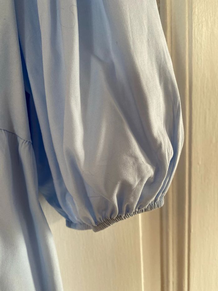 Chemisier femme bleu ciel - photo numéro 3