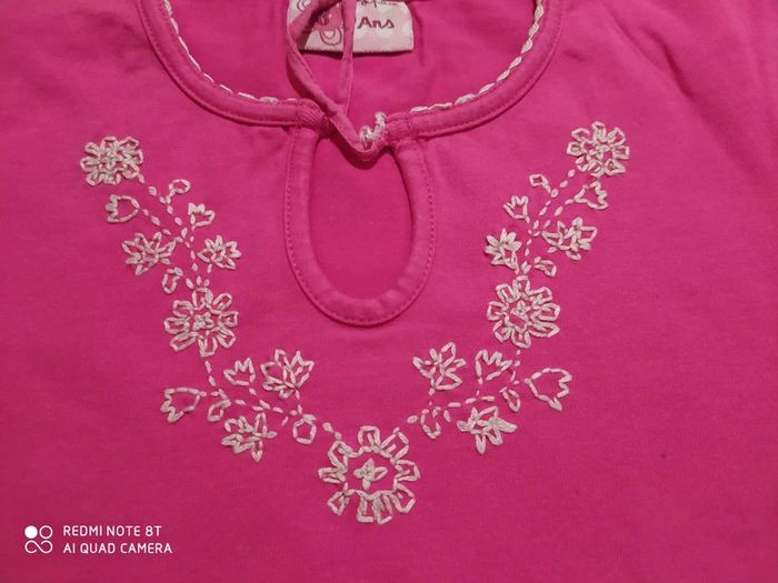 T-shirt rose DPAM 8 ans - photo numéro 2