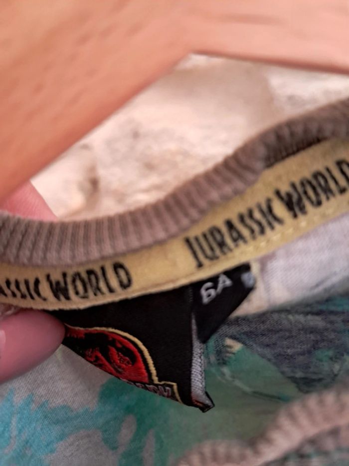 Tee shirt jurassic world 6 ans très bon état - photo numéro 2