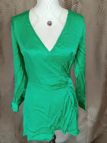 Robe verte-Bershka🌿Taille 36