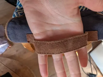 Sac tissus perle bleu marron Nature et Découverte