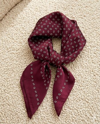 Foulard effet satiné