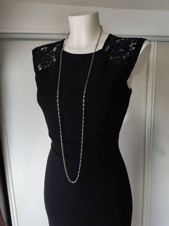 Chaîne longue sautoir argenté maille de fer - photo numéro 3