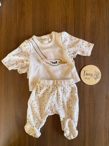 Pyjama ensemble fille oie 3 mois