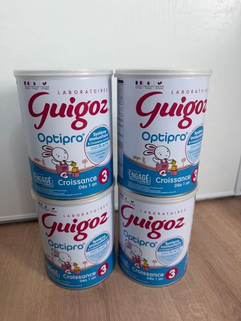 Guigoz 4 boîtes 