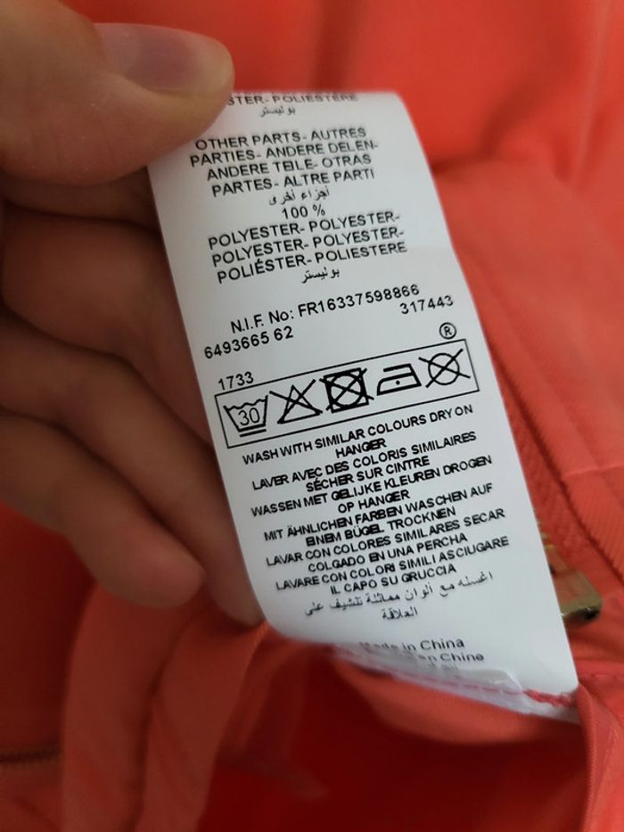 Veste corail Etam S - photo numéro 6