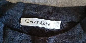 Robe noir manche en tulle 