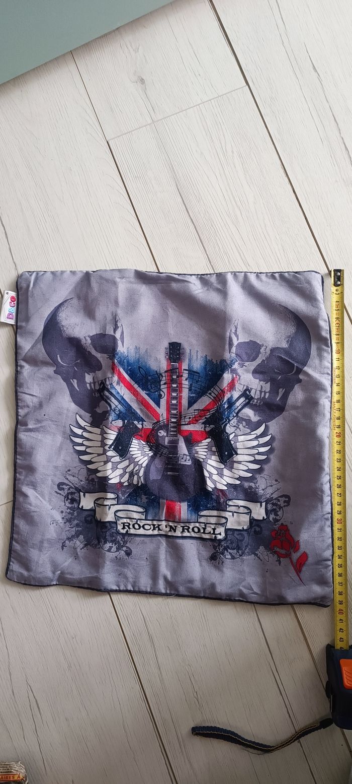 🇬🇧 Taie/housse de coussin Angleterre/rock'n'roll 🇬🇧 - photo numéro 3