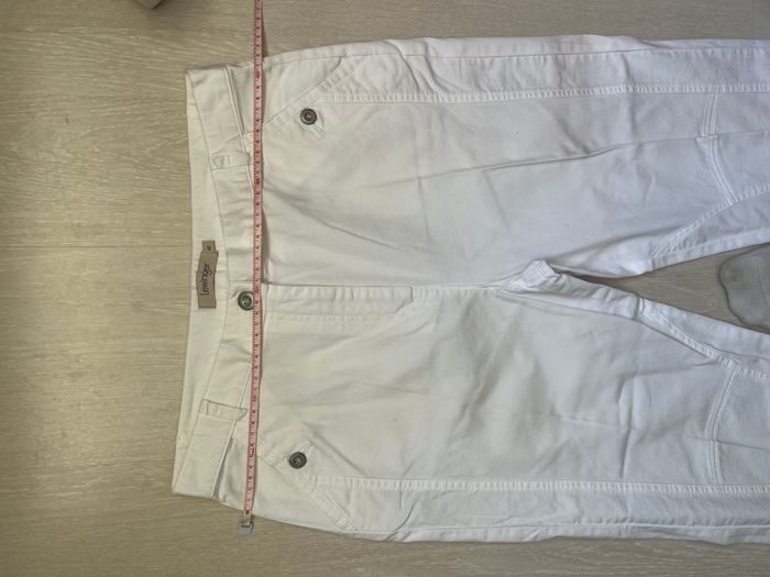Pantalon léger blanc Lewinger - Détails boutons - Taille 42 - photo numéro 7