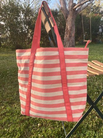 Sac marinière rose bonbon