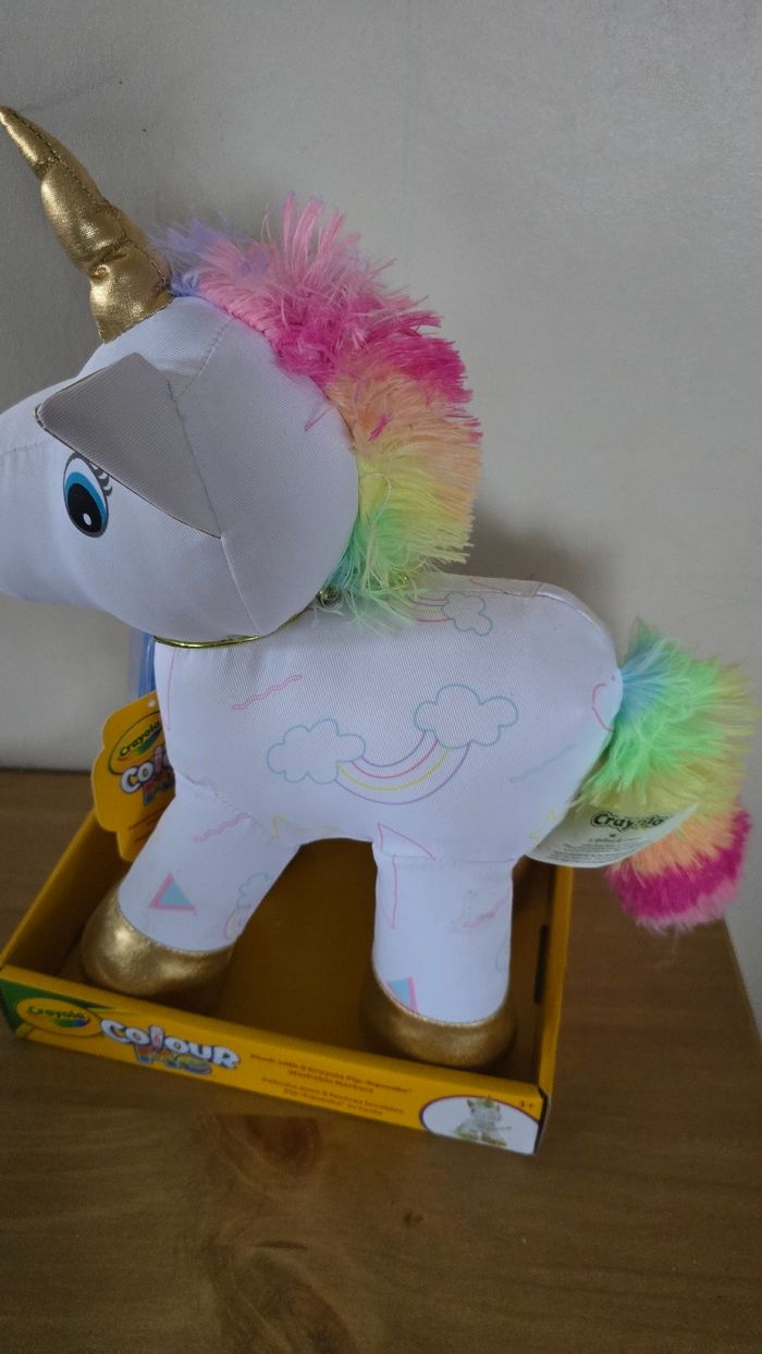 Peluche avec 3 feutres lavable - photo numéro 2