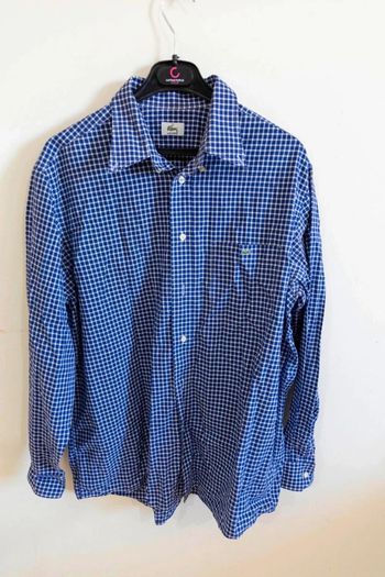 C50 chemise carreaux marine Lacoste 42
