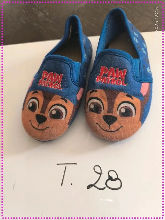 Chaussons bleus Pat Patrouille
