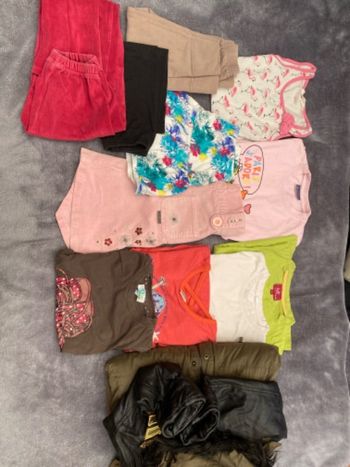 1 lot 12 vêtements fille taille 6 ans plusieurs marques