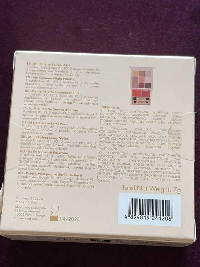 Palette neuve marionnaud « ma palette soirée d’été » - photo numéro 3