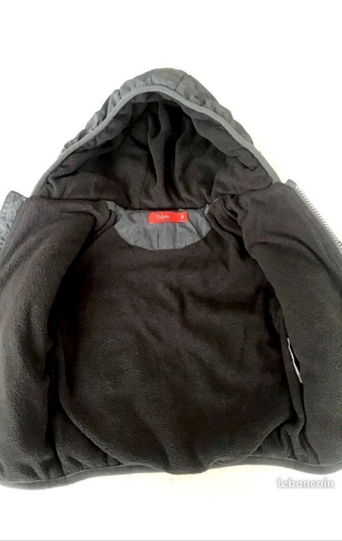 Blouson doudoune gris 9 mois - photo numéro 3