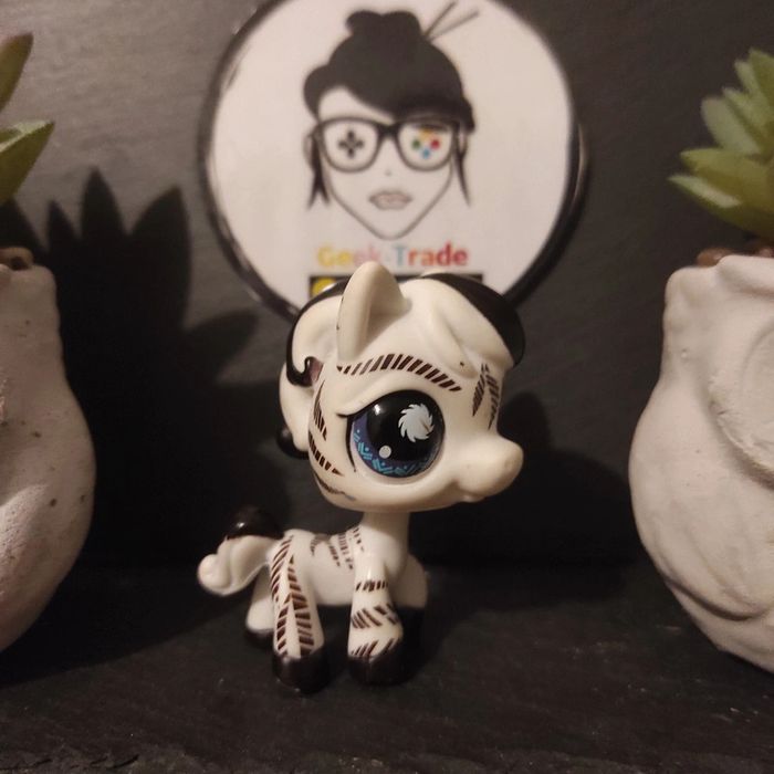 Littlest Petshop Pet Shop LPS horse cheval 903 Zèbre Zebra #geektradelpscheval - photo numéro 2