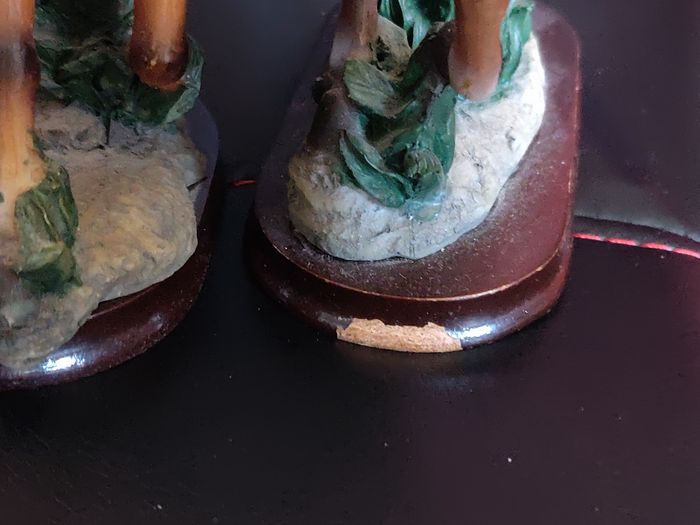 2 figurines chevaux sur socle - environ 13 cm - photo numéro 3