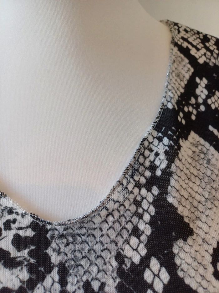 Blouse grise à motifs Pittarello taille M 38 - photo numéro 3