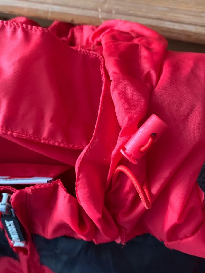 Patrick imperméable parka veste pluie vent rouge enfant xxs capuche kway - photo numéro 7