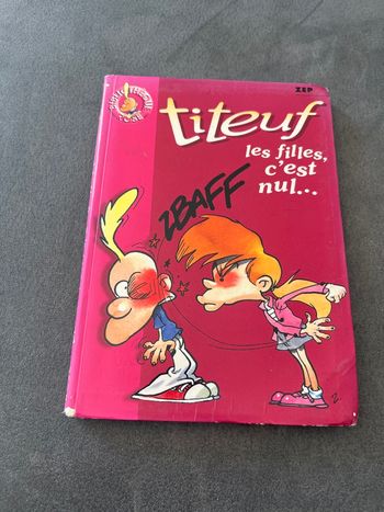 Livre bibliothèque rose titeuf les filles c’est nul