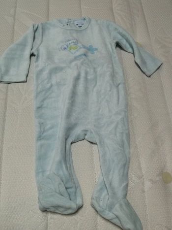 Grenouillère bleu Tex baby 6M