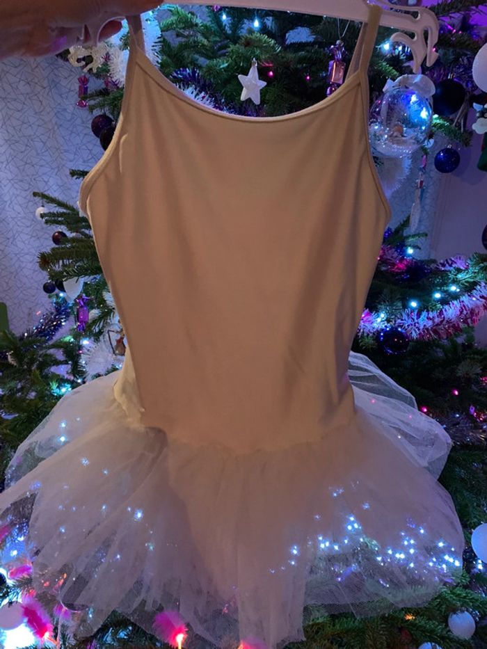 Tutu plateau danse blanc 14 ans + boîte Décathlon