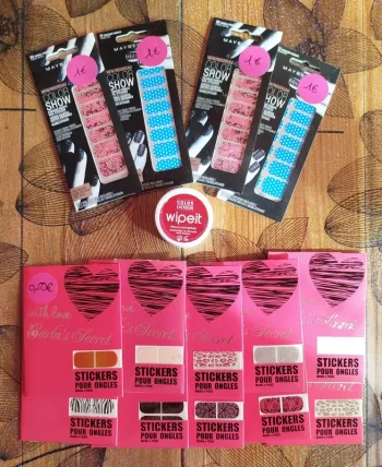 Lot stickers pour ongles
