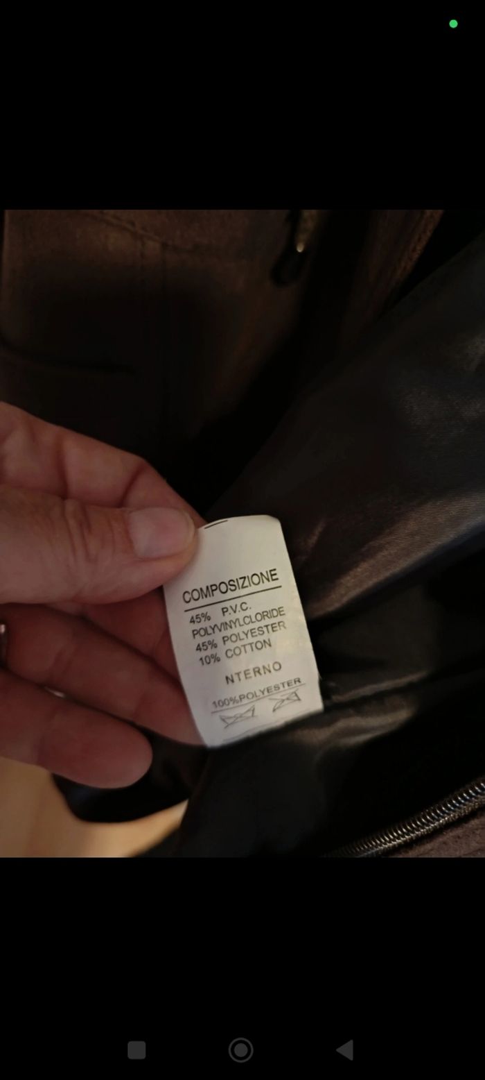 Veste longue marron - Taille L - photo numéro 4