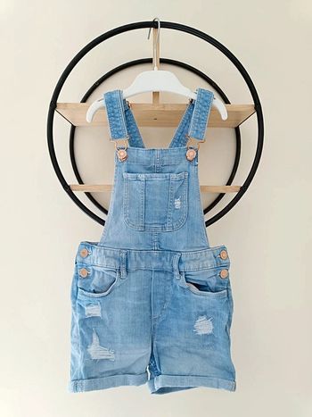 6-7 ans salopette short en jean h&m
