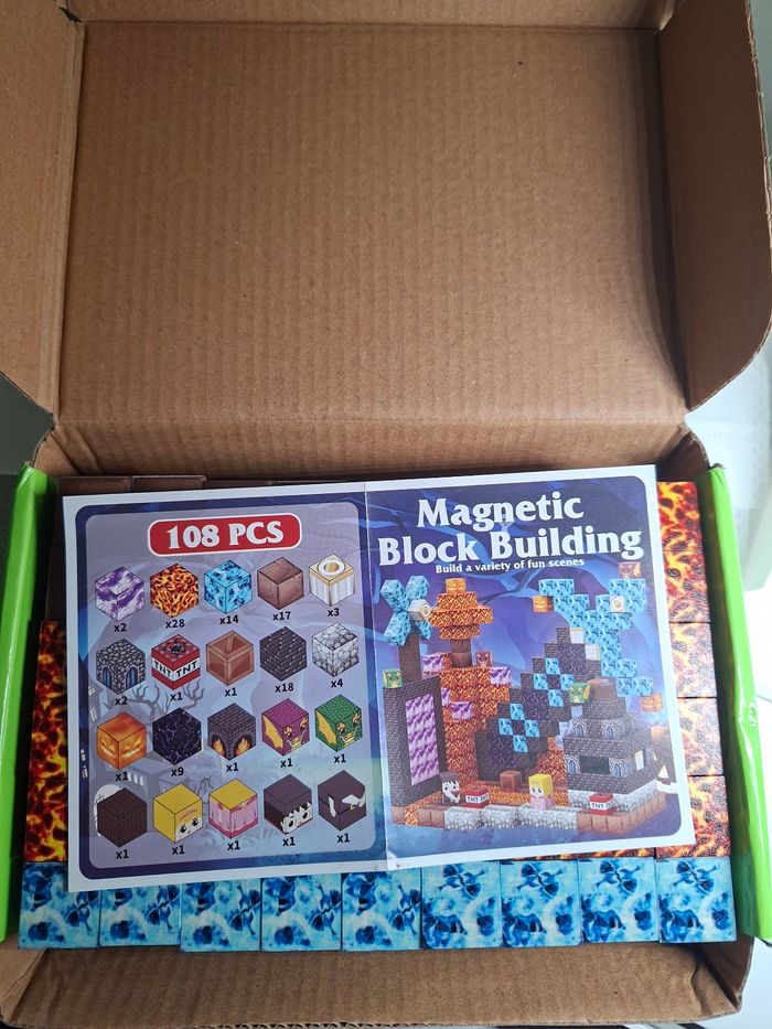 Cube minecraft magnétiques - photo numéro 6