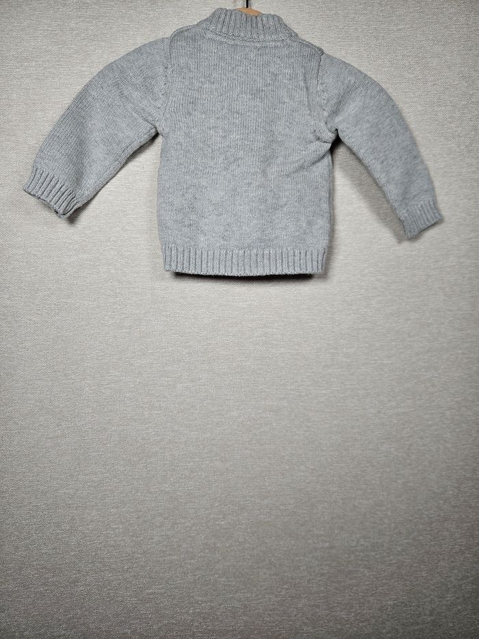 Gilet zippé grain de blé 3 mois 59 cm - photo numéro 5