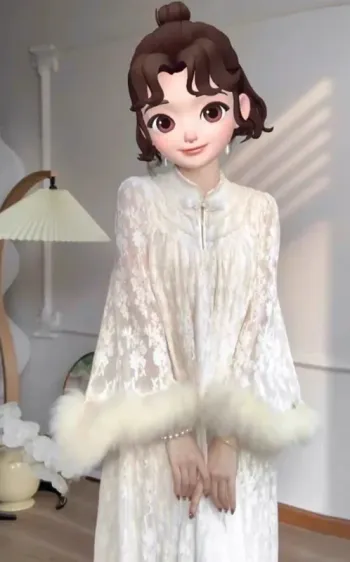 Robe en dentelle blanche