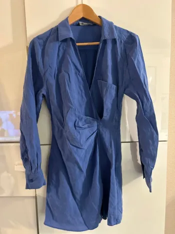 Robe chemise Zara bleue xs
