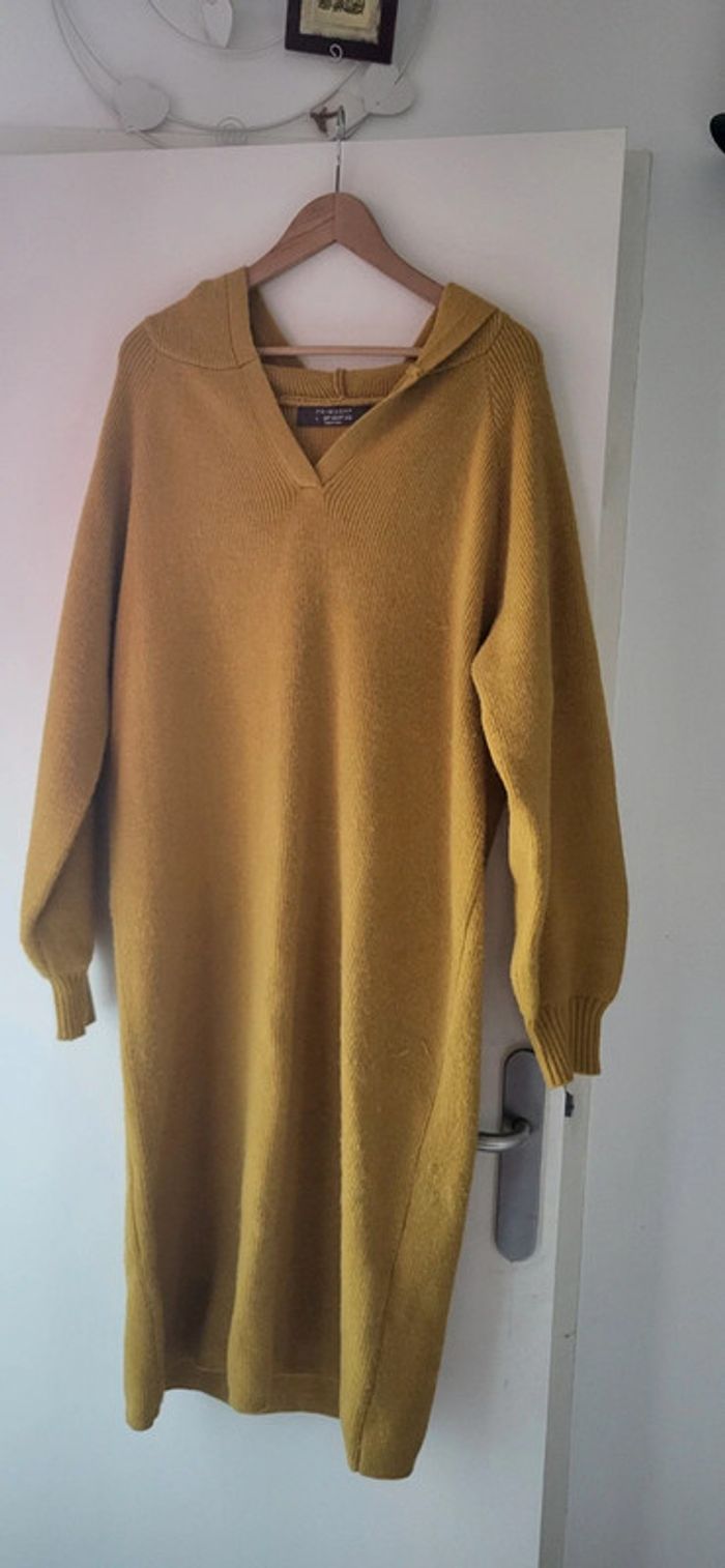 Robe pull moutarde - photo numéro 2