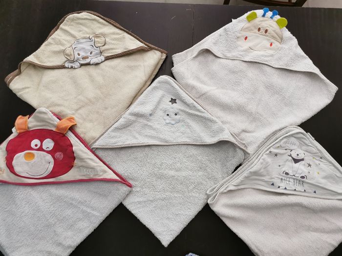Lot de 5 capes de bain