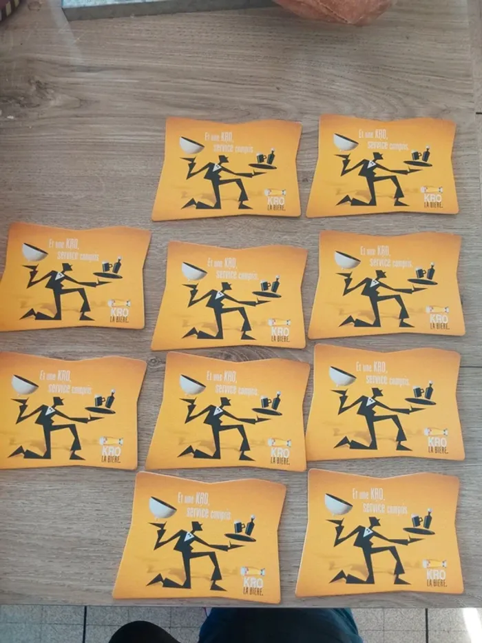 lot 10 dessous verre kronenbourg