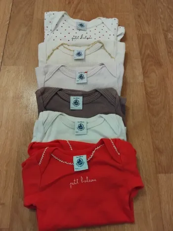 Petit bateau bodies manches longues fille 3mois