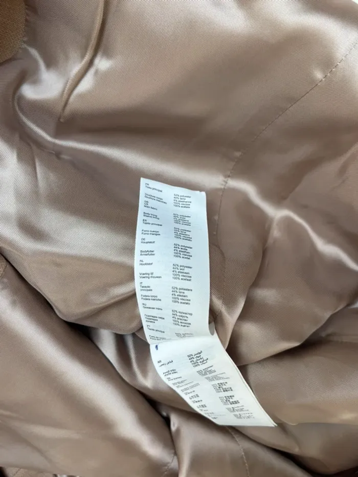 Blazer beige en laine taille 42 Claudie Pierlot - photo numéro 4