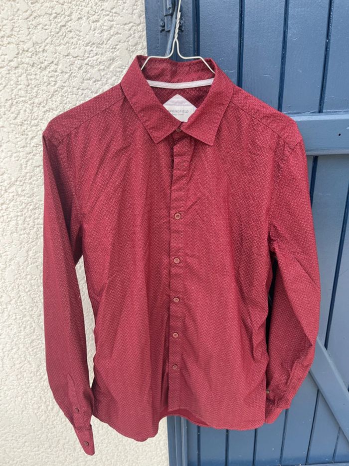 Chemise bordeaux