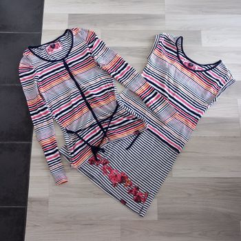 Ensemble chemisier + robe imprimé Terre de Marins taille M