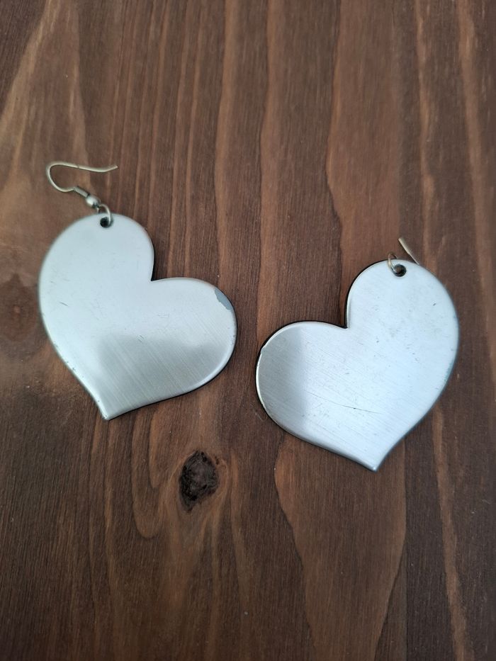 Boucles d’oreilles coeur - photo numéro 2