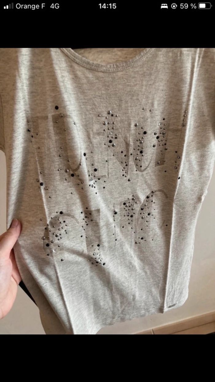 T-shirt femme gris esprit