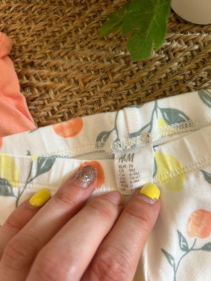 Ensemble H&M fille 9 mois - photo numéro 2