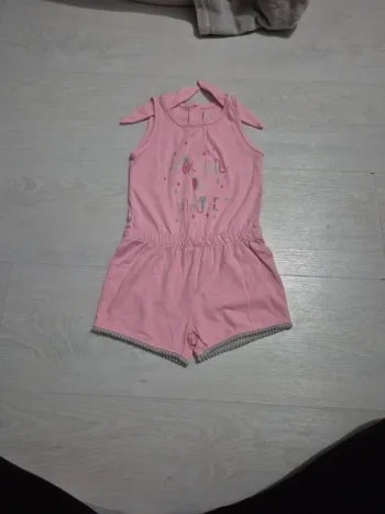 Combinaison short rose 18M
