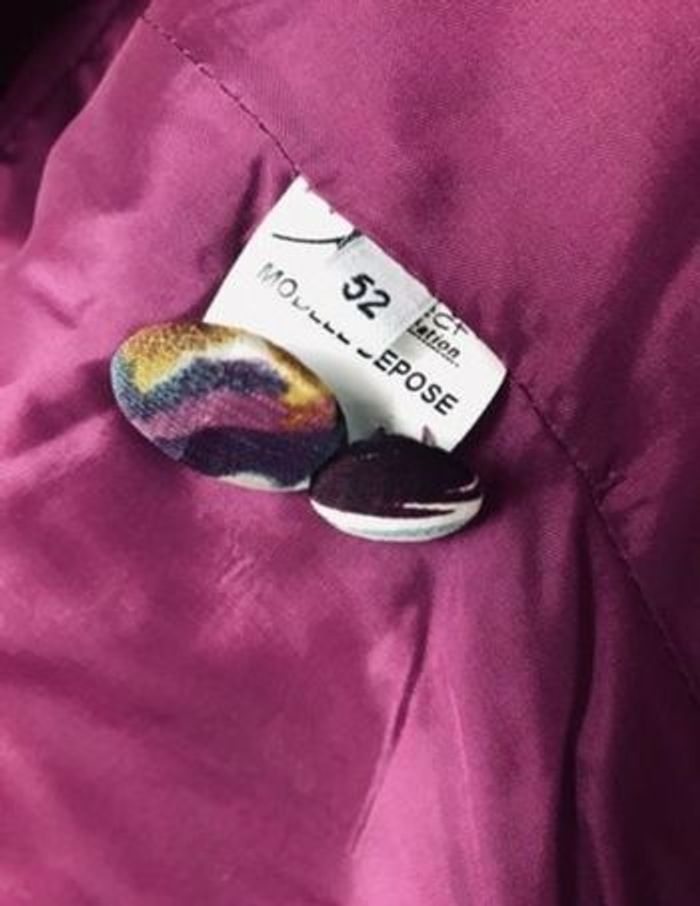 Superbe veste blazer fuschia 52 Aspect Création modèle déposé - photo numéro 6