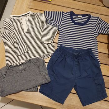 Lot de 4 vêtements garçon 24 mois (diverses marques)