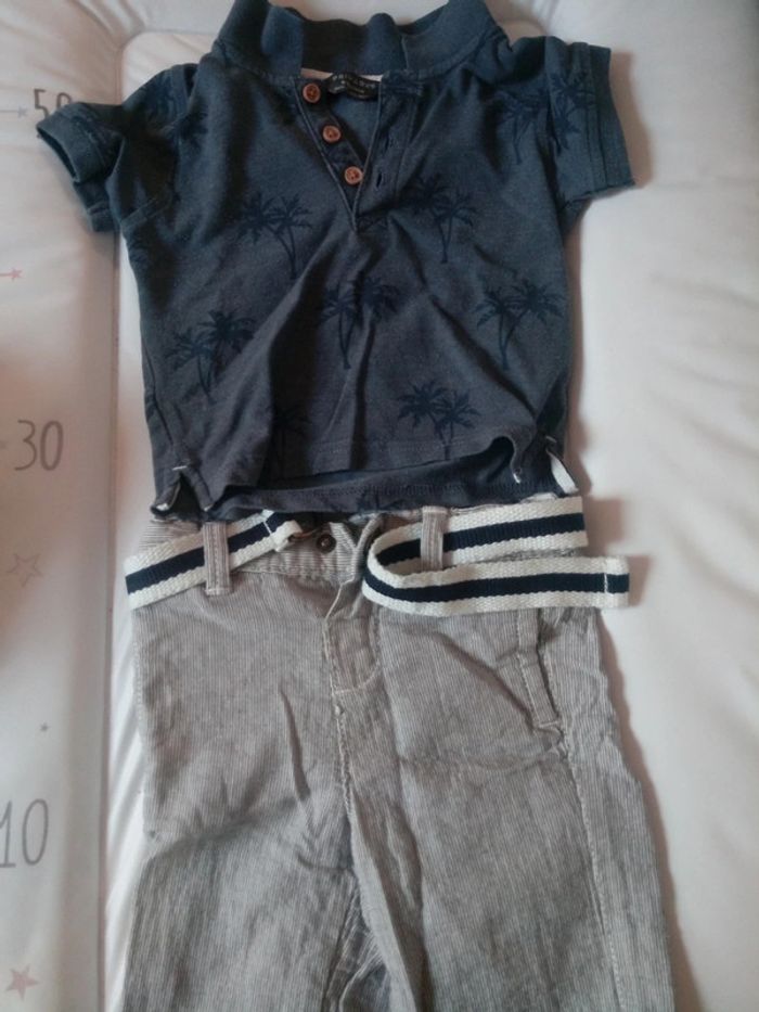 Pantalon et tee shirt bébé