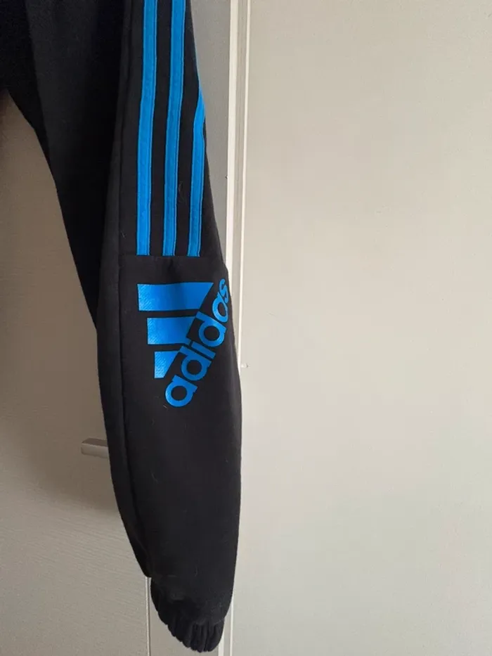 Jogging noir et bleu adidas en taille M - photo numéro 2